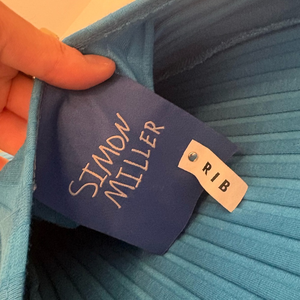 Simon Miller Ribbed Maxi Dress in Bright Blue - Picture 5 of 5